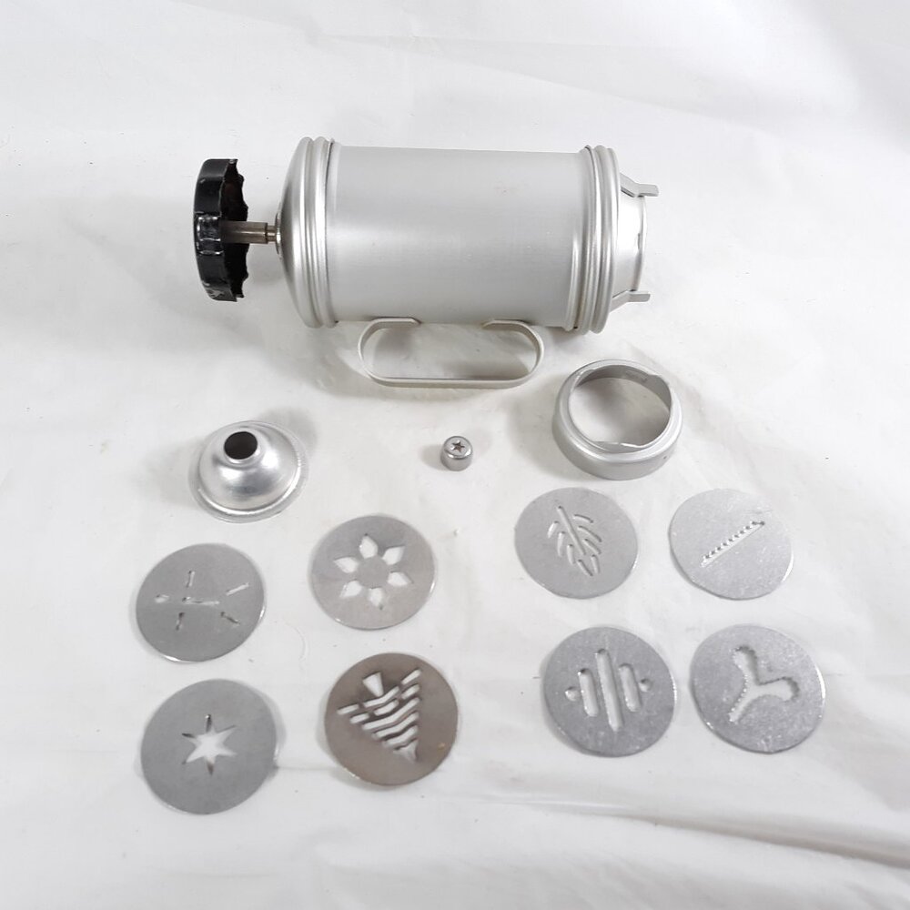 Vintage MIRRO Aluminum Cookie & Pastry Press With Discs